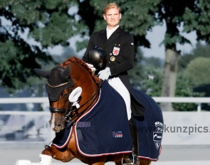 Nicolas Wagner and Quater Back Junior at the 2023 CDI Dielsdorf :: Photo © Lona Kunz