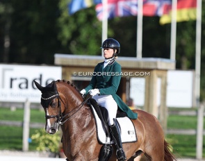 Dinja van Liere and Hartsuijker at the last Dutch team observation trial at CDI Kronenberg at the end of July :: Photo © Astrid Appels