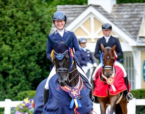 Sabine Schut-Kery and the KWPN stallion Jersey won the Developing PSG Horse Championship :: Photo © US Equestrian