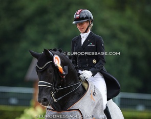 Isabel Freese and Total Hope winning the Grand Prix 3* at the 2023 CDI Ermelo :: Photo © Astrid Appels