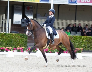Wernsen and Estupendo at the Dutch WCYH selection trial for 7-year olds in Ermelo in 2016 :: Photo © Digishots
