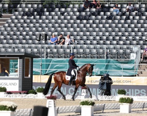 Carl Hester and Fame lead after day one at the 2023 European Championships :: Photo © Astrid Appels