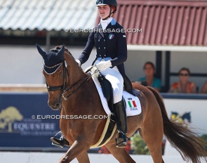 Xenia Herta Schumann and Remidemi at the 2015 European Young Riders Championships in Vidauban :: Photo © Astrid Appels