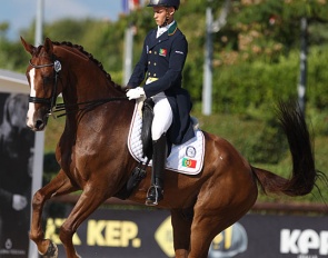 Francisco Vila Nova and Sir Saburo at the 2019 European Young Riders Championships :: Photo © Astrid Appels