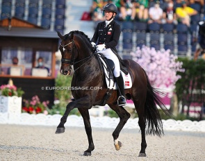 Nanna Skodborg Merrald and Blue Hors Zack at the 2021 Olympic Games :: Photo © Astrid Appels