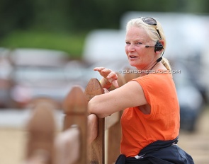 Loes Corsel at the 2023 European Junior Riders Championships :: Photo © Astrid Appels