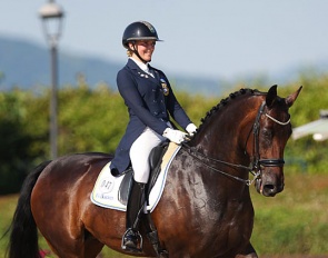 Cecilia Bergakra and Primavera at the 2019 European Young Riders Championships :: Photo © Astrid Appels