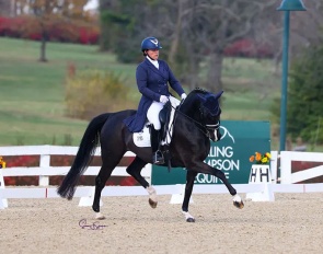 Lauren Chumley and Leeloo Dallas win the Open Prix St Georges Championship at the 2023 US Dressage Finals in Lexington, KY :: Photos © Sue Stickle