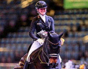 Felicitas Hendricks and Drombusch win the 2023 Piaff Forderpreis finals :: Photos © Stefan Lafrentz