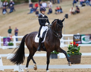Lucie-Anouk Baumgürtel and Hugo at the 2022 European Young Riders Championships :: Photo © Astrid Appels