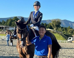 Yurie Yoshida and Grandeur win the 2023 Japanese Young Riders Championships :: Photo © private