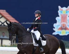 Leonie Krull and All We Need in the Louisdor Cup qualifier in Hagen in April 2023 :: Photo © Astrid Appels