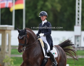 Adelinde Cornelissen and Fleau de Baian at their last international as a pair, the 2023 CDI Kronenberg :: Photo © Astrid Appels