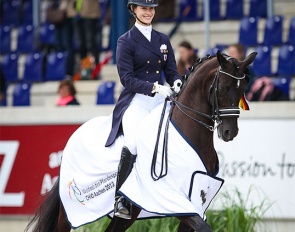 Caroline Roffman and Sagacious HF at the 2013 CDIO Aachen :: Photo © Astrid Appels