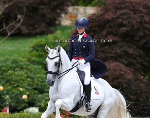 Mette Dahl and Caporal de Massa at the 2023 European Junior Riders Championships :: Photo © Astrid Appels