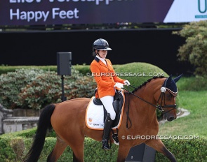 Eliev Verstappen and Happy Feet at the pony's fifth European Children Championship, in 2023 in Kronberg :: Photo © Astrid Appels
