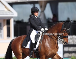 Rotem Ibrahimzadeh and Glorieus at the 2023 Palm Beach Dressage Derby :: Photo © Astrid Appels
