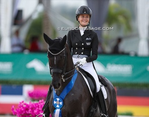 Jemma Heran and Saphira Royal at the 2024 Palm Beach Dressage Derby :: Photo © Astrid Appels