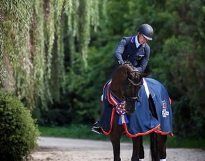 Endel Ots and Lucky Strike at the 2019 U.S. Dressage Championships Photo © Andrea Evans