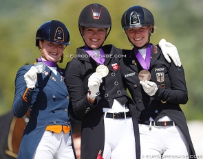 The kur podium at the 2020 European Under 25 CHampionships in Pilisjaszfalu (HUN) :: Photo © Astrid Appels