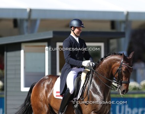 Florian Bacher and Fidertraum at the 2023 European Championships :: Photo © Astrid Appels