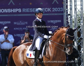 Morgan Barbançon and Habana Libre A at the 2023 European Dressage Championships :: Photo © Astrid Appels