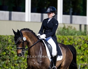 Spanish junior rider Maria Campo Loza on Stendley Hit competing in the JR selection trial during the 2024 Spanish Championships :: Photo © Lily Forado