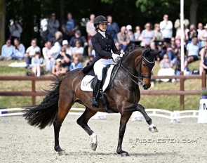 Cathrine Dufour and Mount St. John Freestyle at the 2024 Danish Championships :: Photo © Ridehesteb