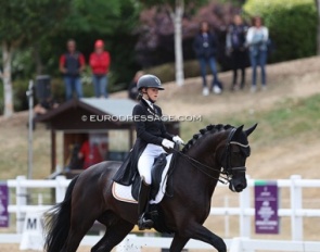 Louise Brauwesrs and Jerveaux de Baian at the 2022 European JR/YR Championships :: Photo (c) Astrid Appels