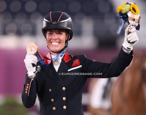 Charlotte Dujardin won team and individual bronze at the 2021 Tokyo Olympics :: Photo © Astrid Appels