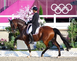 Christian Schumach and Te Quiero SF at the 2021 Olympic Games :: Photo © Astrid Appels