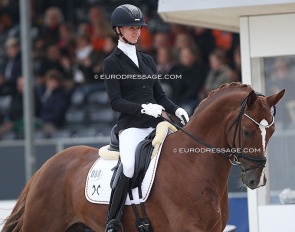 Hannah Laser at the 2021 World Young Horse Championships :: Photo © Astrid Appels