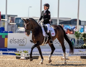 Roberta Sheffield and Fairuza at the 2022 World Para Dressage Championships :: Photo © Hippofoto