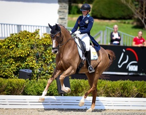 Ellen Stymne and Crescendo at the 2023 European Junior Riders Championships :: Photo © Astrid Appels