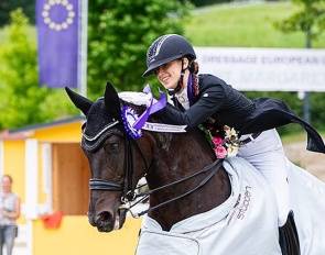 Lucie-Anouk Baumgürtel and Hugo at the 2024 European Young Riders Championships :: Photo © Lukasz Kowalski