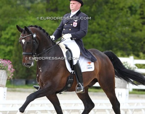 Johan Rockx on his home bred Verdi de la Fazenda at the 2013 CDI Roosendaal :: Photo © Astrid Appels