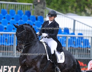 Evelyn Eger and Global Power in the Nurnberger Burgpokal at the 2024 CDI Hagen :: Photo © Astrid Appels