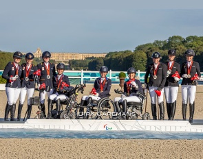 The team podium at the 2024 Paralympic Games :: Photo © Dirk Caremans