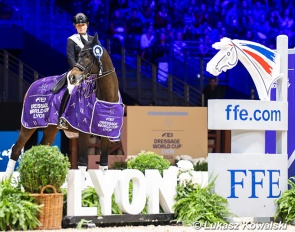 Isabell Werth and Quantaz win the second leg of the 2024-2025 Western European League World Cup season in Lyon :: Photos © Lukasz Kowalski