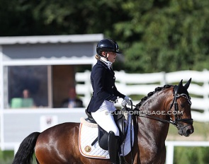 Britt van de Weyer and N-Constantino van de Bolkerhoeve at the 2020 European Pony Championships :: Photos © Astrid Appels