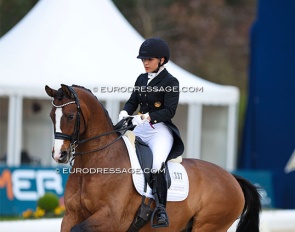 Schürmann and Ivar in the Louisdor Cup qualifier at the 2023 CDI Hagen :: Photo © Astrid Appels