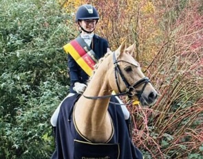Martha Louise Temme and Designed for You win the 2024 German Developing Pony Rider Championship :: Photo © private