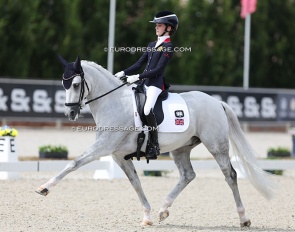 Abigail Gray and George Clooney BS at the 2024 European Pony Championships in Opglabbeek :: Photo © Astrid Appels