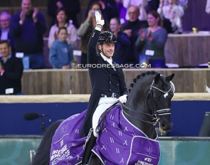 Justin Verboomen and Zonik Pus win the Grand Prix at the 2024 CDI-W Mechelen :: Photos © Astrid Appels