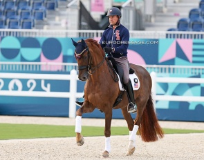 Endel Ots and Bohemian at the 2024 Olympic Games in Paris where they were U.S. team reserves :: Photo © Astrid Appels