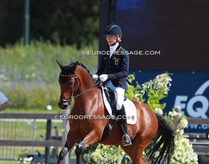 Helen Erbe and Charly Brown at the 201( european Pony Championships :: Photo © Astrid Appels