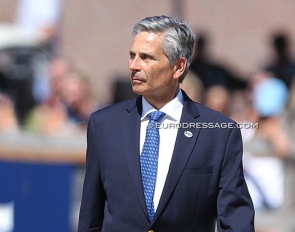 Michel Roudier at the 2018 World Young Horse Championships :: Photo © Astrid Appels