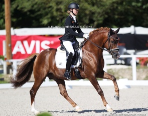 Antonia Roth on Daily Pleasure at the 2020 European Pony Championships :: Photo © Astrid Appels