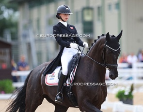 Elisabeth Bonefeld-Dahl on Don Furioso at the 2022 European Junior Riders Championships :: Photo © Astrid Appels