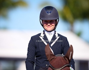 Emily Miles at the 2023 Palm Beach Dressage Derby in Wellington :: Photo © Astrid Appels